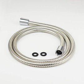 Purelux Shower Hose, 60 Inches Universal Handheld Showerhead Hose Made of Stainless Steel, Polished Chrome Finish