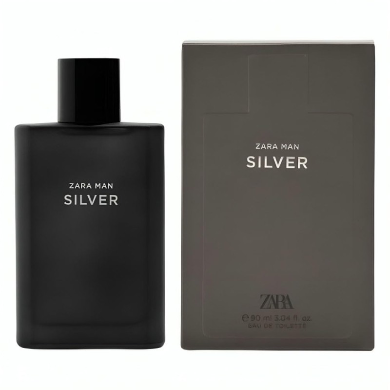 Zara Man Silver Cologne for Men EDT Eau De Toilette