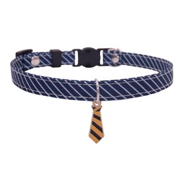 WDPAWS Pet Collar, Cat Collar, No Bell Safety Buckle, British Style, Cat Collar, Cute, Cat Collar, Safety Buckle, Cat Collar, Safe, Stylish, Ultra Lightweight, Adjustable (Blue, S)