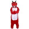 WOTOGOLD Animal Cosplay Costume Dragon Unisex-Adult Pajamas Size XL Red