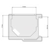 Adapter Holder Compatible with Shelly Plus for 35 mm DIN