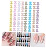 BIUDECO Nail Art Gems Diy Nail Diamonds Bear Charms Flatback