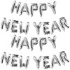 com-four® 2 x Foil Balloons "Happy New Year" - New