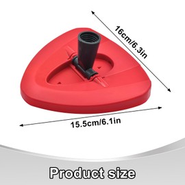 DLAIMI 1PCS Spin Mop Head Base for Vileda All Turbo 2-in-1 Mop Replacement,Red Plastic Mop Base Mop Accessories for Easy Wring&Cleaning mop