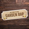 Red Ocean Garden Bar Sign For Home Bar Welcome Sign