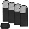 Macarrie 4 Pcs Bulk Sleeping Bags for Homeless Donation Shelter