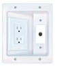RiteAV TOSLINK Recessed Wall Plate Cable Concealer Management Kit with