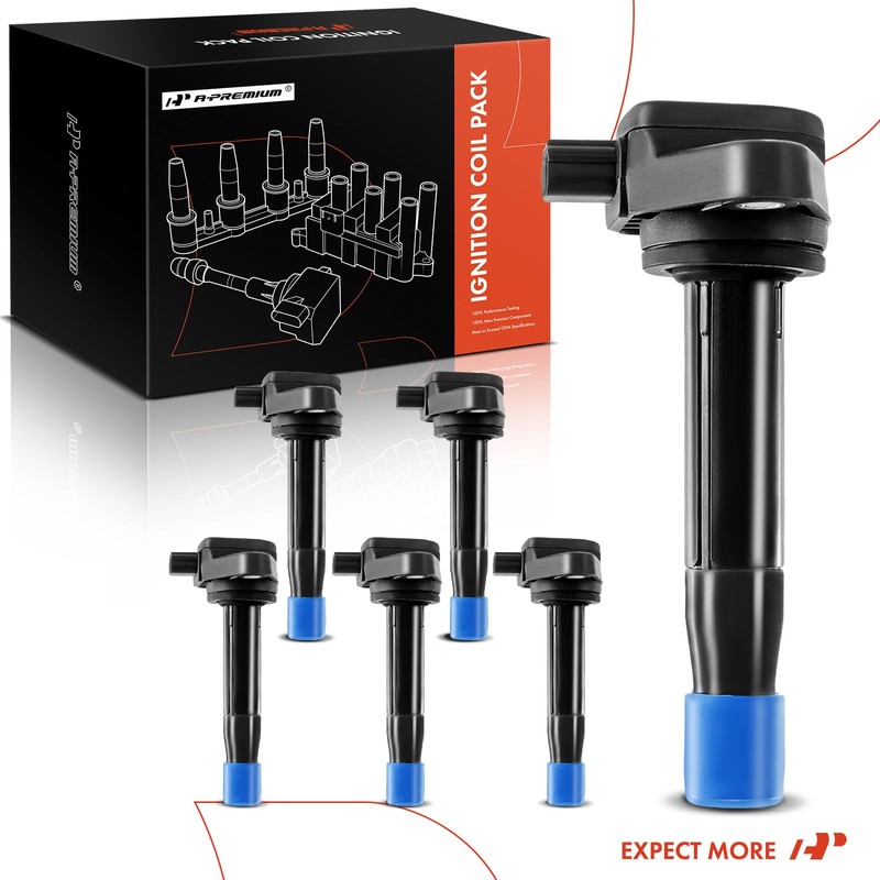 A-Premium 6PCS Ignition Coil Packs Compatible with Honda & Acura