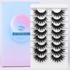 FANXITON FANXITON False Eyelashes 20 MM Long Fluffy False Lashes