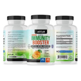 ANTLS Supplements Immunity Supplement,Vitamin C,D3,Zinc,Elderberry,Echinacea Capsules