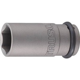 TRUSCO T6-26AL Impact Long Socket (Drive Angle 0.75 in) 1.0 inches (26 mm)