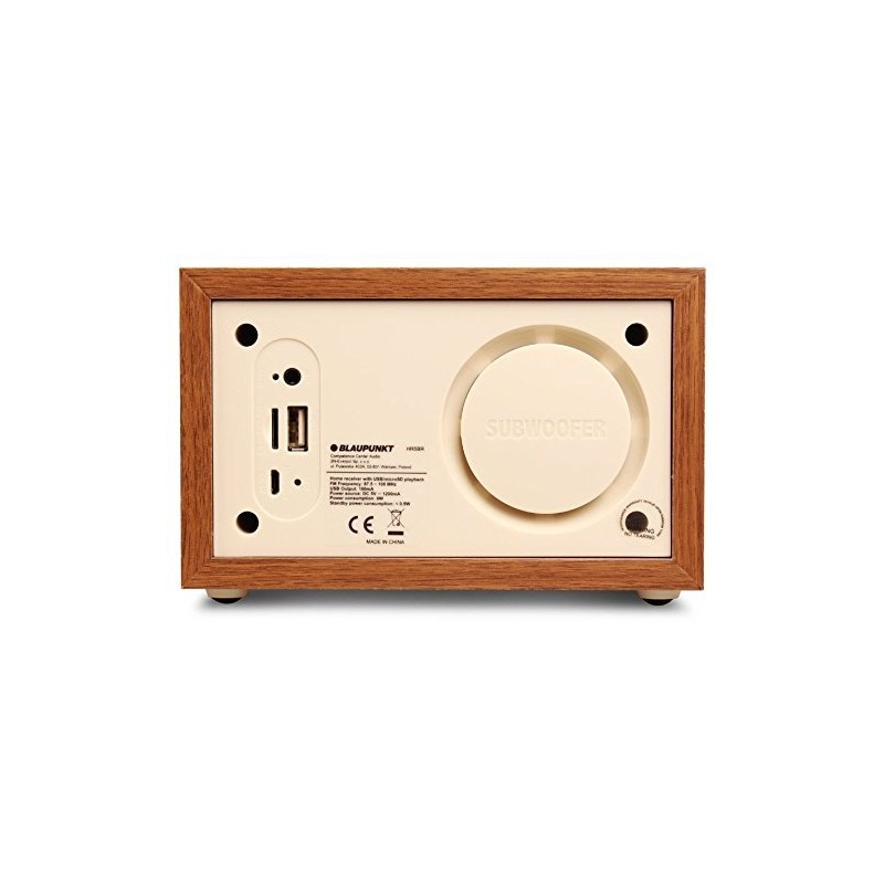 Blaupunkt HR5BR Alarm Clock Radio MP3 MicroSD USB AUX LCD