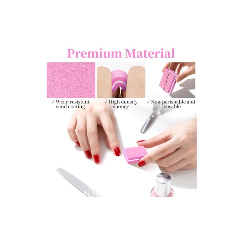 Bloque Pulidor De Uñas 100 Piezas - Limas De Uñas