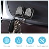 MUQIDA 4 PCS Bling Car Mini Hooks, Strong Adhesive Dashboard