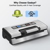 Gasbye Vacuum Sealer Machine, 90kPa Food Sealer with Double Heat