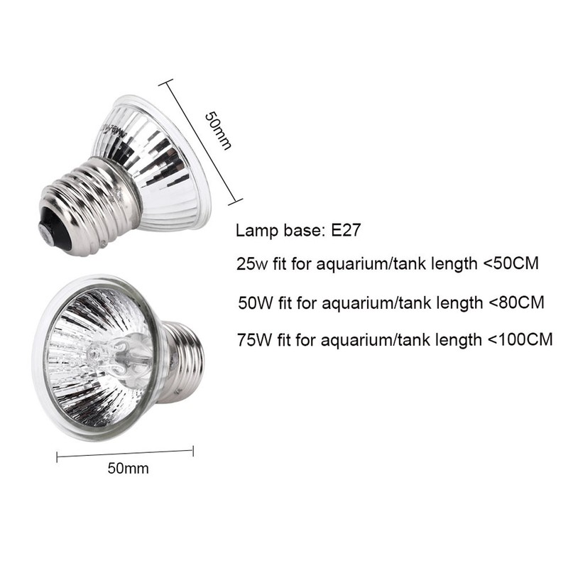 75W Reptile Heat Lamp Tortoise Heat Lamp Basking Lamp Heater