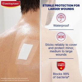 Elastoplast Waterproof Dressings 3XL 15cm x 10cm 5 Pack