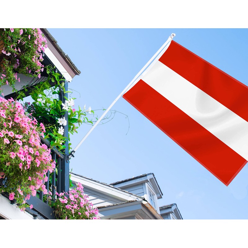 3×5 FT Austria Flag, Large 75D Austrian National Outdoor Banner,Decor