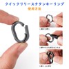 TIMULTI Titanium Keychain Keyring Carabiner Connecting Mini Hook Quick Release