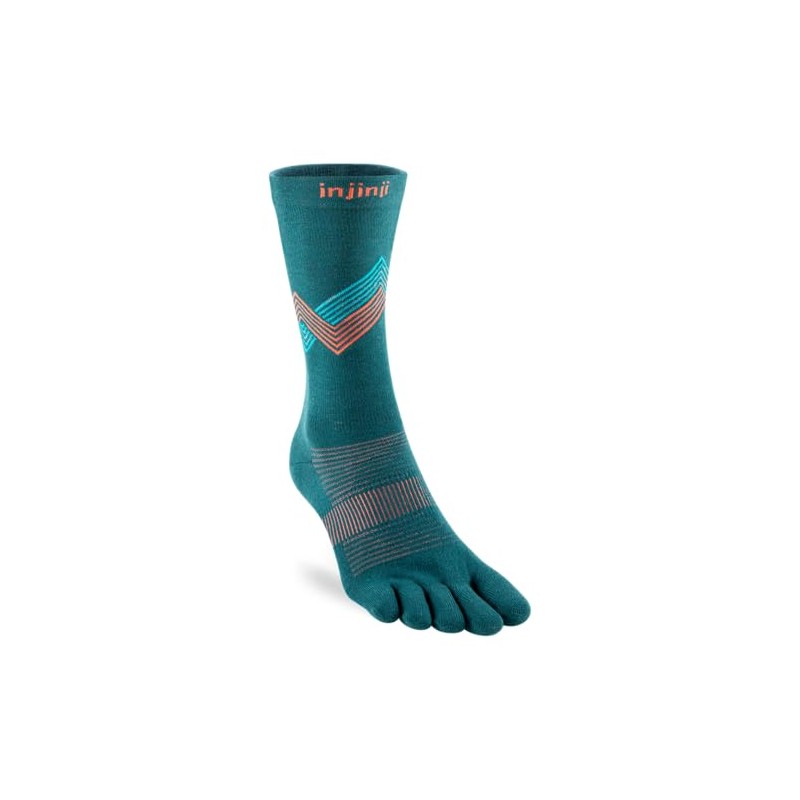 Injinji Run Lightweight Crew Lagoon M, Green, M