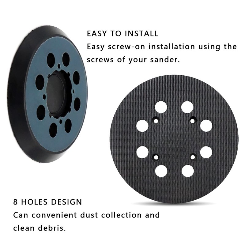 2 Pack Sander Replacement Pad, SIJDIEE 5 Inch 8 Hole