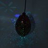 Iron Hollow Water Drop Lamp Solar LED Lantern Garland Garden