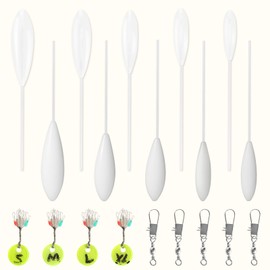 Sbirolino Fishing Sbirolino Set Floating 8 g, 10 g, 12 g, 15 g, 20 g, 25 g, Spirolino Sinking 8 g, 10 g, 15 g, 20 g, 25 g, 5 Triple Swivels and 4 Sizes Line Stoppers