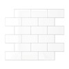 VEELIKE 12-Sheets Subway Tile Peel and Stick White Peel and