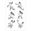 Ursus 9900003F Decoration Set Mini Football Game, 4 Sheets of