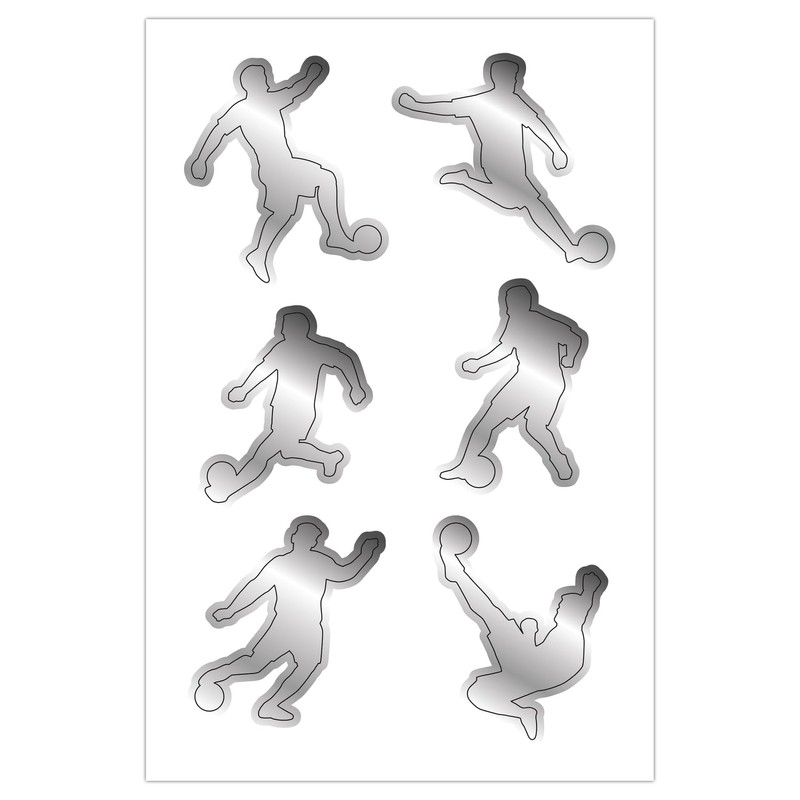 Ursus 9900003F Decoration Set Mini Football Game, 4 Sheets of