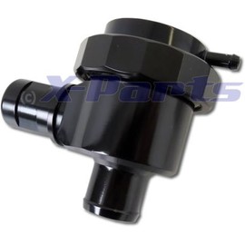 X - Parts 1010002 Pop Blow Off Valve Closed Black with 3 Different Springs Boost Pressure up to 2.5 Bar 25 mm Connection Diameter