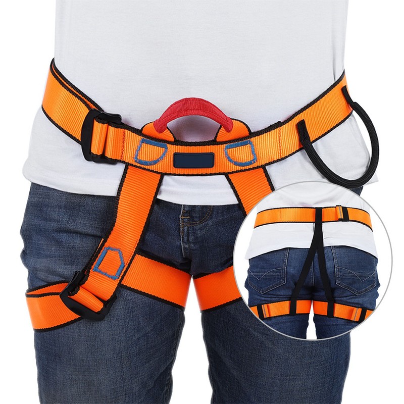 Half Body Safety Belt for Rock Climbing Mountaineering Rappelling Aerial