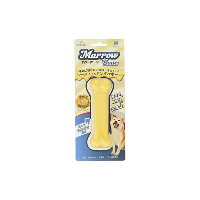 THE SPORN COMPANY Dog Toy, Dental Toy, Marrowbone Cheese Flavor,
