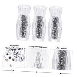Vaguelly 3 Boxes Nail DIY Bead Decor Shiny Diamond Accessories for Manicure Easy to Use for Beginners Professionals for Nail Art Decoration