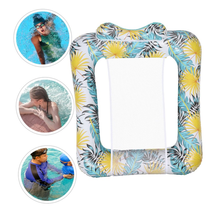 Kisangel Swimming Pool Floating Mat Inflatable Mesh Chair for Adults
