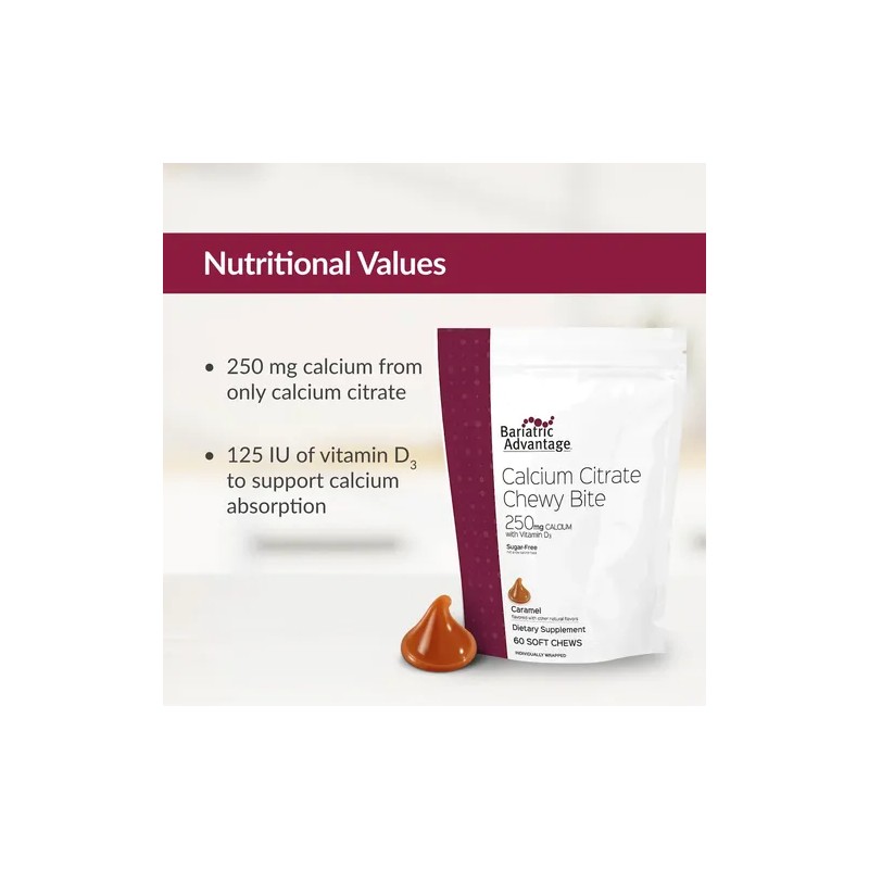 Bariatric Advantage Calcio Citrato Gomitas 60 Piezas