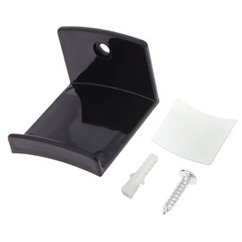 Koyzsen 6 Pack Adhesive Hat Hooks for Wall, Cowboy Hat Rack, 2 Installation Methods of Hat Organizer, Wider Brim Cowboy Hat Holder, Strong Adhesive Hat Rack for Wall - Black