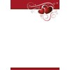 Writing Paper Red Hearts 50 Sheets Writing Paper DIN A4