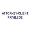Xstamper Pre-Inked"Attorney-Client Privilege" Stamp - Blue Ink - 1816