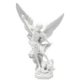 Vittoria Collection 8 Inch Tall Saint St Michael Archangel Italian Statue Sculpture Figurine Guardian Angel Protector Protection Made in Italy Indoor Outdoor