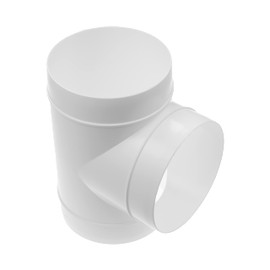 Vent Systems Diameter 125 mm Duct Connector, 3-Way Hose Adapter, ABS Plastic/Splitter for Hose, T-shaped Round Pipe Connector, Duct Hose Dryer, Ventilation T-Connector, 3-Way Connection