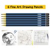 BAZIC Drawing Sketching Pencil Set, HB 2B 4B 6B 7B