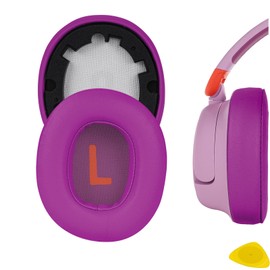 Geekria QuickFit Replacement Ear Pads for JBL JR460 Headphones Ear Cushions, Headset Earpads, Ear Cups Cover Repair Parts (Rose Red)