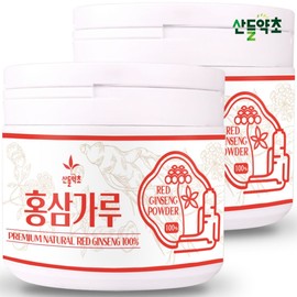 Domestic red ginseng powder 200gx2 cans / 국내산 홍삼 분말 가루 200gx2통