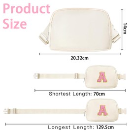Fanny Pack Belt Bag Crossbody Bags for Women Girls Kids,Fashion Waist Packs Cute Teen Trendy Stuff Travel Essentials-Cream, Birthday Gifts for 6 7 8 9 10 11 12 13 Year Old Girls