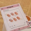 Kuiini Mov Short Press On Nails, 24PCS Fake Nails Cherry