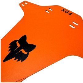f26 Mud Guard Bicycle MTB DH FR Ebike Compatible with Fox Fork Splash Guard Mudguard (Retro Orange/Logo Black)