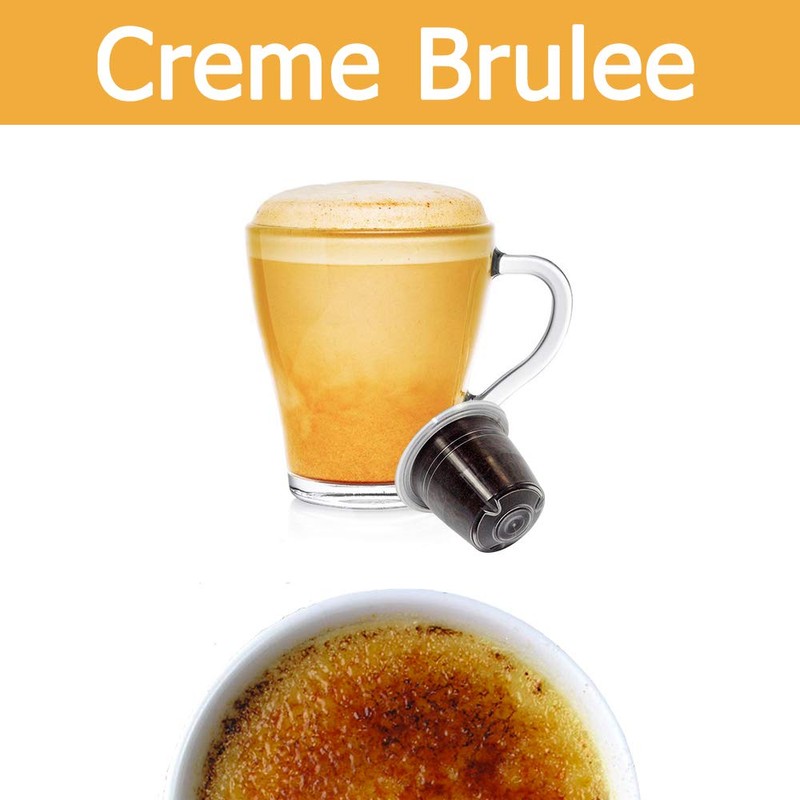 50 Capsules Nespresso Coffee Compatible Creme Brulee Kickkick