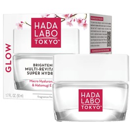 Hada Labo Tokyo Glow Skin Hydrogel Brightening Revitalising with Nano Hyaluronic Acid for Day and Night 50 ml