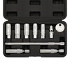CASOMAN 10PCS 3/8"Drive Magnetic Spark Plug Socket Set, 6PT&12PT, Include